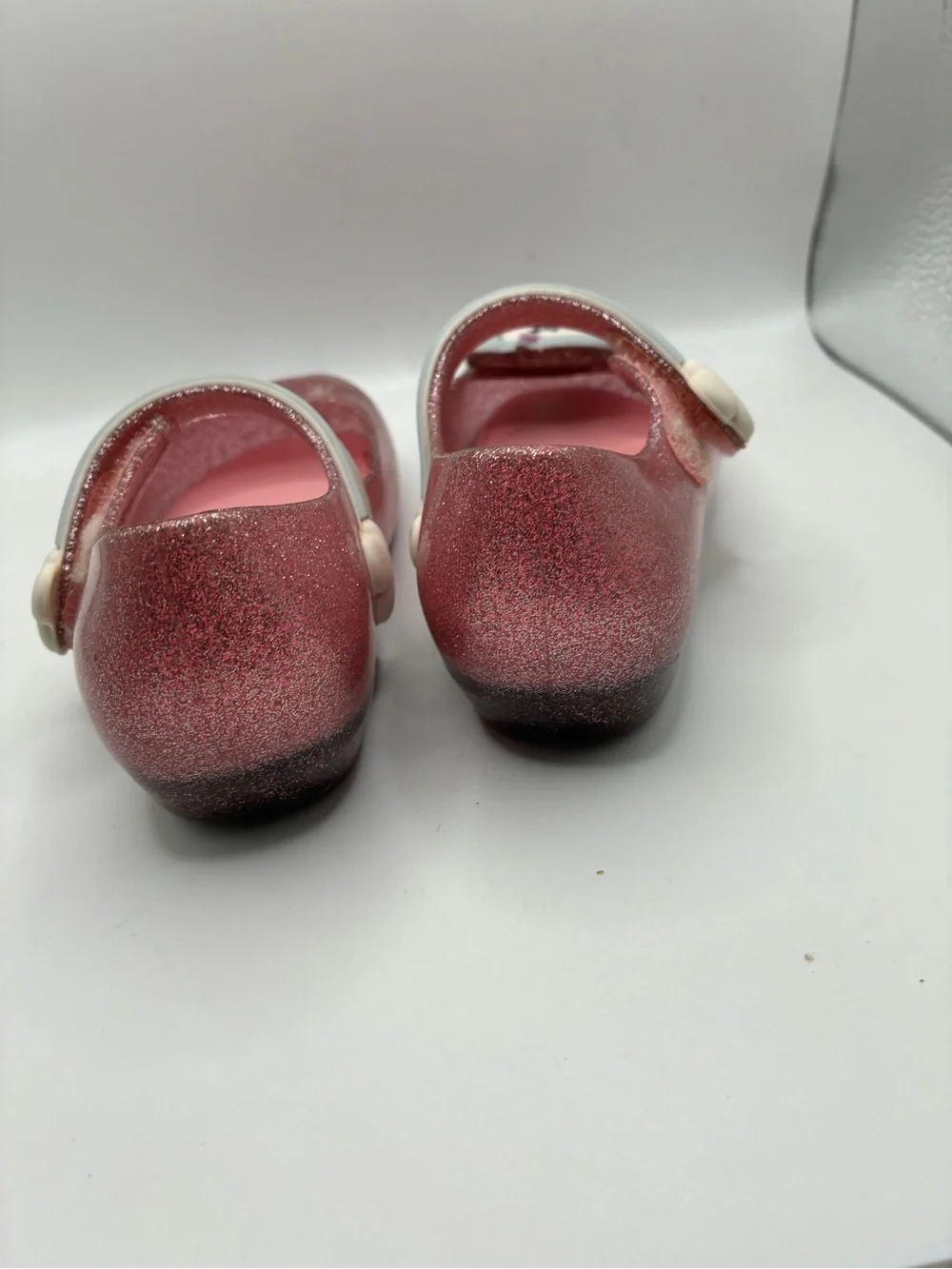 Mini Melissa Ultragirl Unicorn Mary Jane Flats Pink Glitter Toddler Girls Size 8